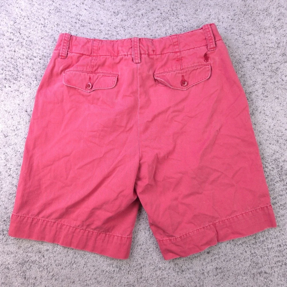 Polo Ralph Lauren Shorts Mens 30 Light Red Drawstring 10 Inseam Pony Logo Pink